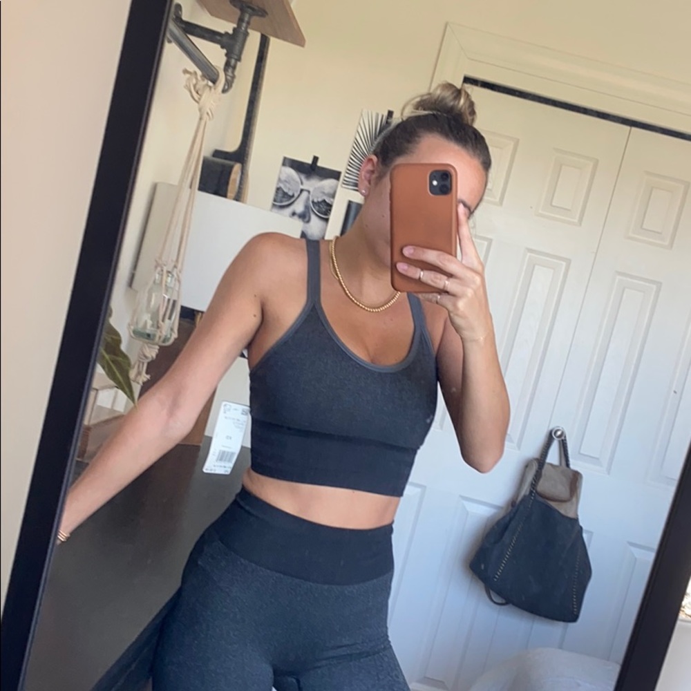 Adidas PRIMEKNIT grey sports bra